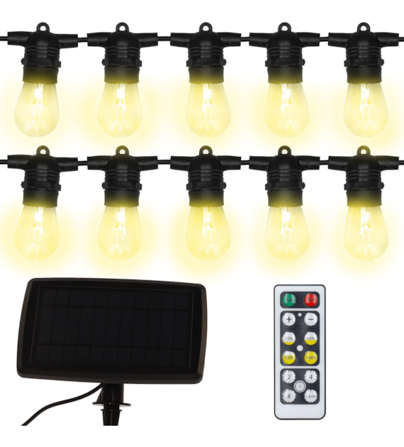 Saulės energijos girlianda JUMI, 10 m, L-357075